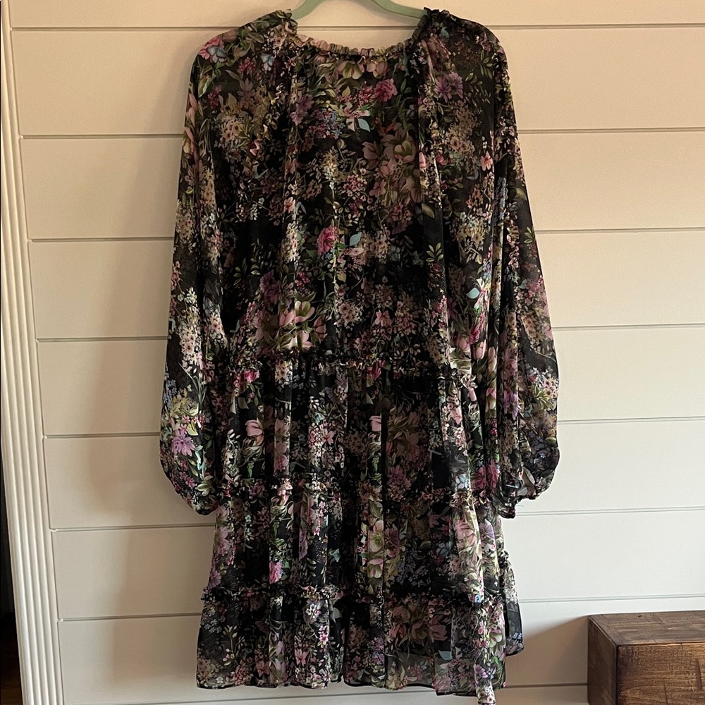 Lucy Paris Multicolor Floral Tiered Dress NWT Size XL - Picture 7 of 9